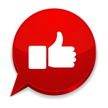 başparmak ile konuşma balonu