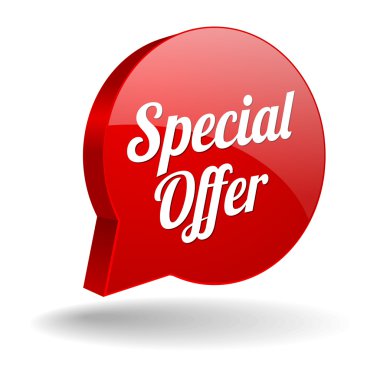 Red special offer button