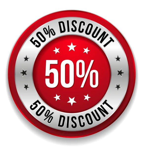 50 percent discount — Stock Vector