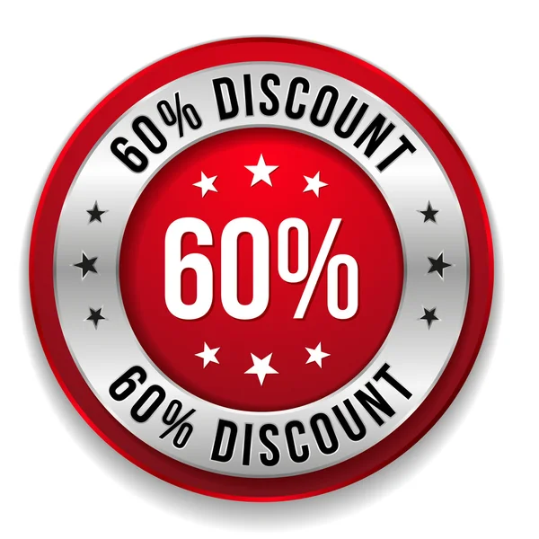 60 percent discount — Stock Vector