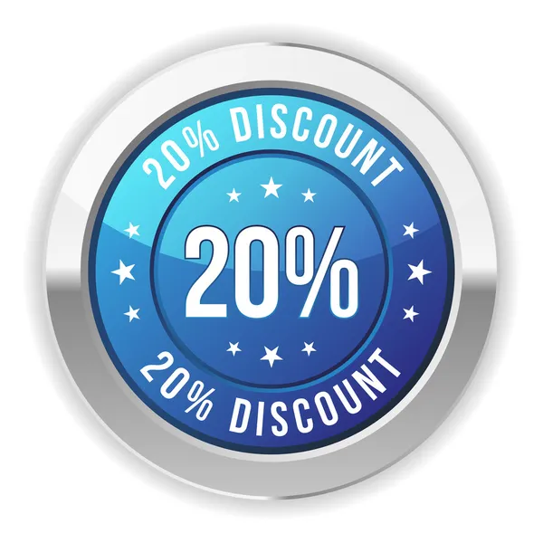 20  percent discount — Stock Vector