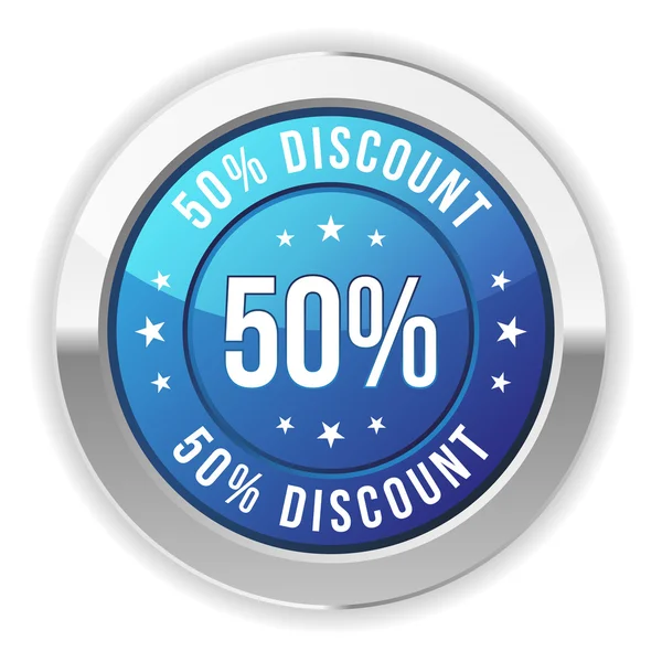 50 por ciento de descuento — Vector de stock