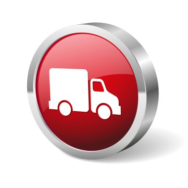 kırmızı yuvarlak kamyon düğmesi