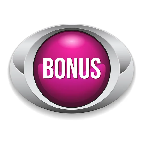 Purple oval bonus button — Stock Vector