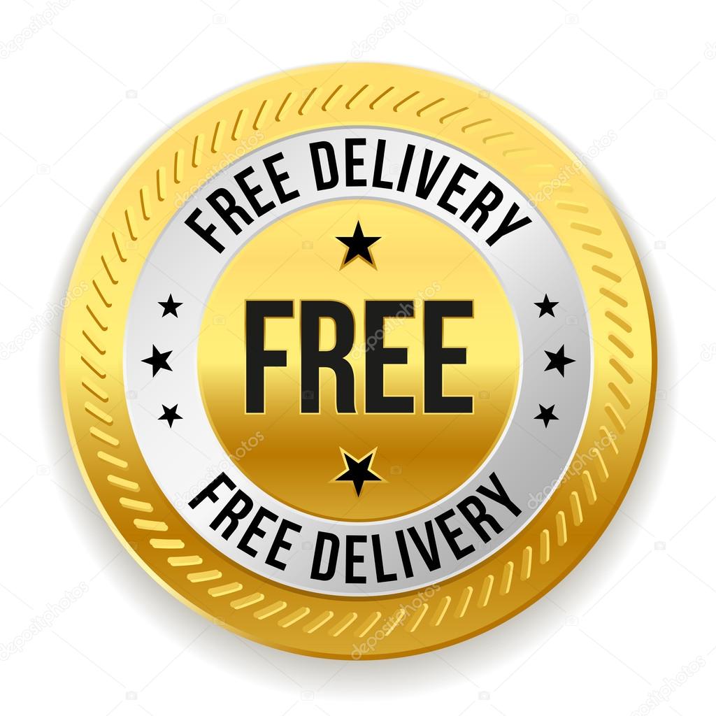 Gold free delivery badge