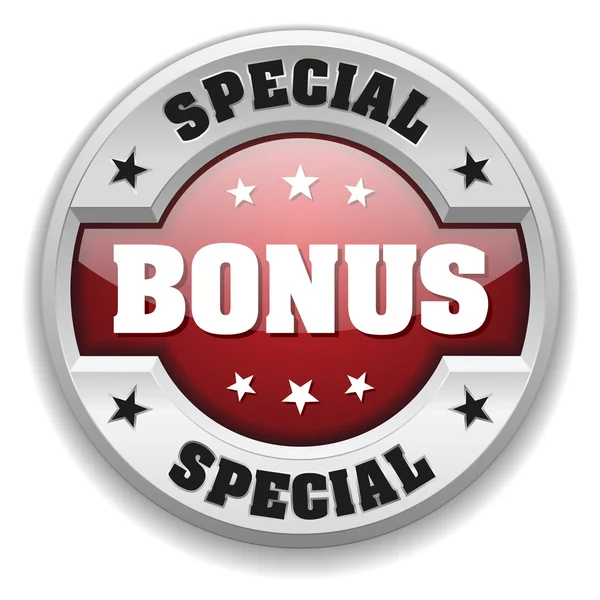Special bonus button — Stock Vector