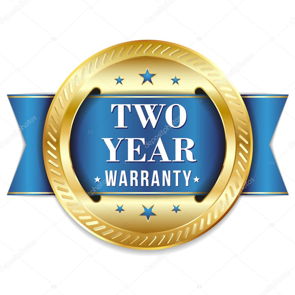 Two year warranty badge