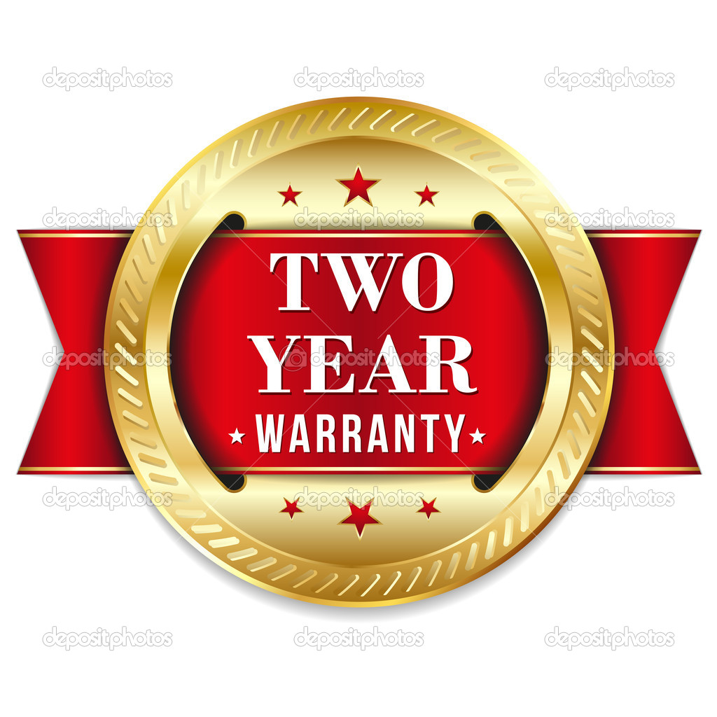 Two year warranty badge