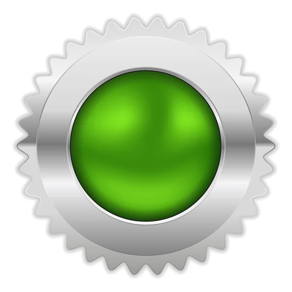 绿色的圆形徽标 — 图库矢量图片