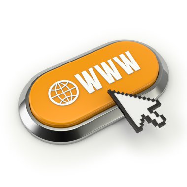 Sarı world wide web düğmesi