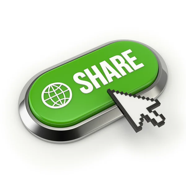 Lång share-knappen — Stockfoto