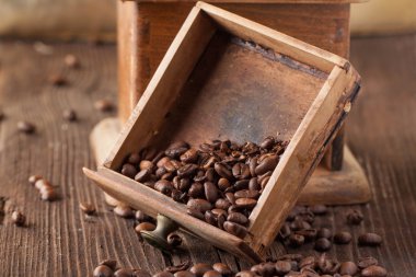 Eski kırık Kahve değirmeni