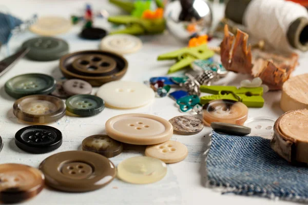 Collection of various buttons — Stock Photo, Image