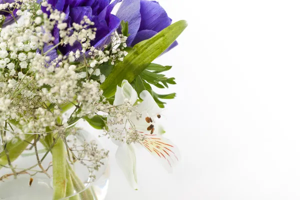 Bouquet of blue anemones — Stock Photo, Image