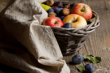 taze çeşitli meyve