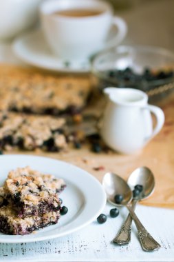 böğürtlenli turta ile Kahvaltı