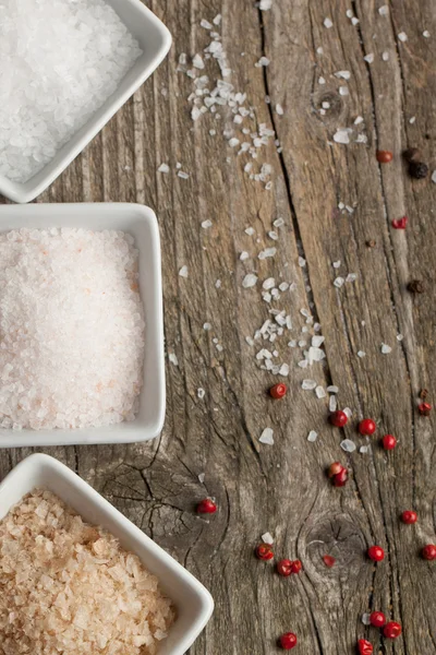 Background with salt and pepper — Stock Photo, Image