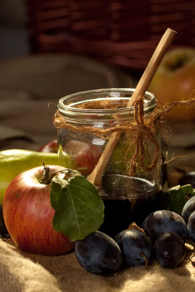 Jam in jar — Stock Photo, Image