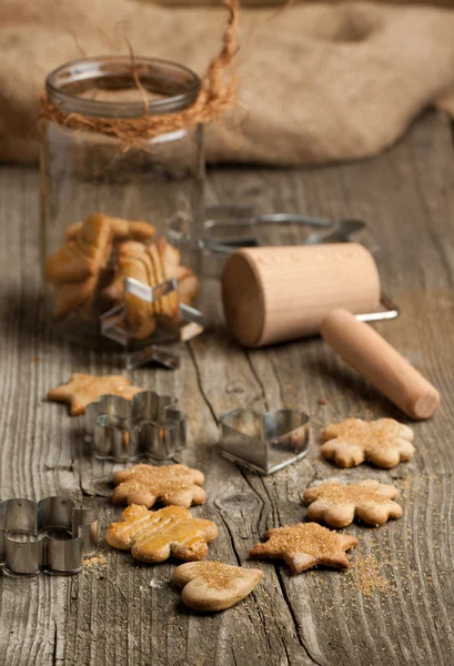 Hemlagad socker cookies — Stockfoto