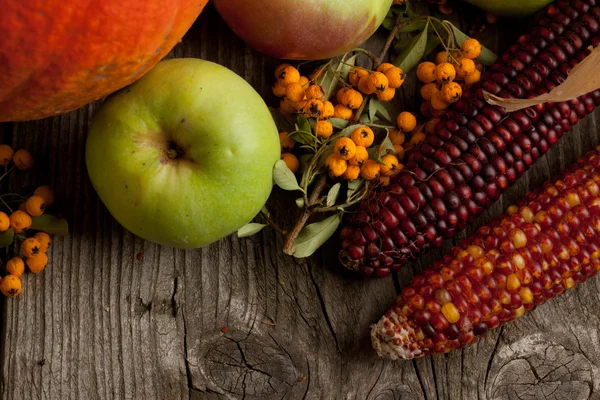 Apple and corn — Stock Photo, Image