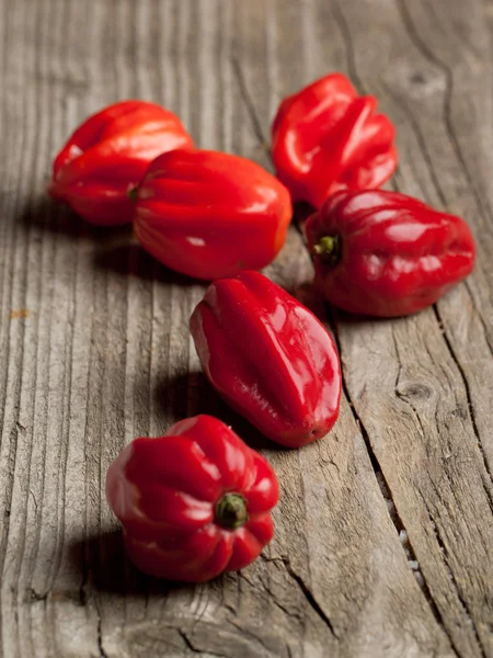 Red chili habanero peppers — Stock Photo, Image