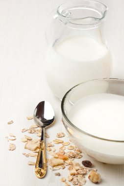 yoğurt ve müsli Kahvaltı