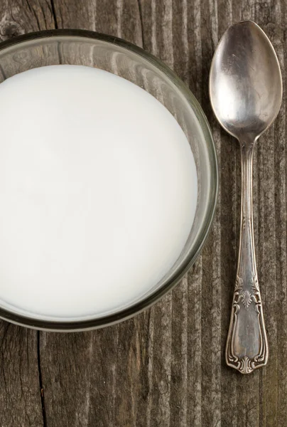 Schüssel Joghurt — Stockfoto