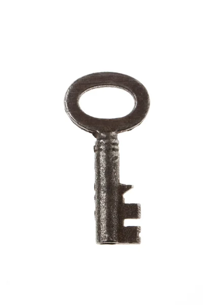 Oude sleutel geïsoleerd — Stockfoto