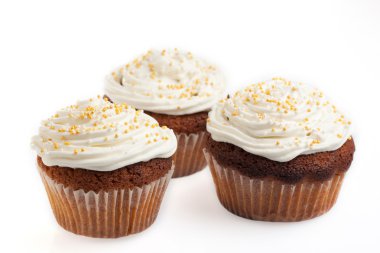 krem şanti ile cupcakes