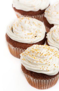 krem şanti ile cupcakes