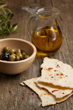 zeytin ve ekmek kase