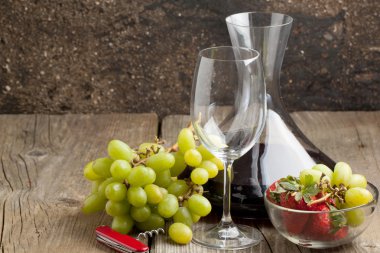 şarap ve meyve