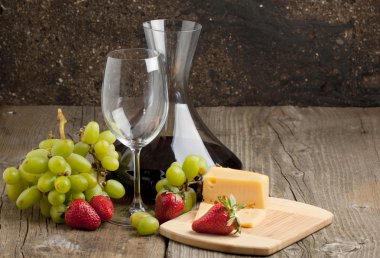 şarap ve meyve
