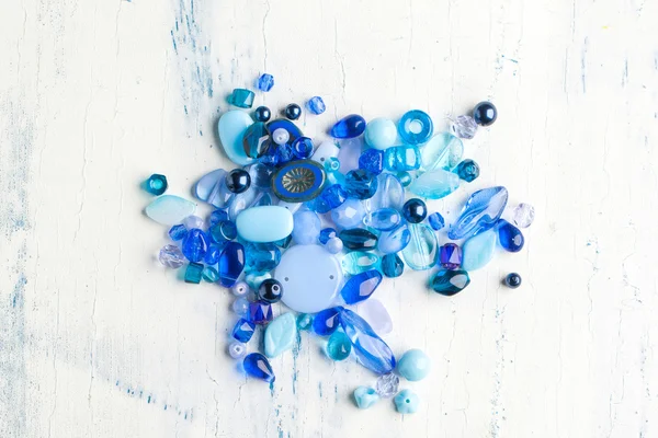 Blauw glaskralen — Stockfoto