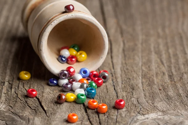 Colorful glass beads closeup — Stock Photo, Image