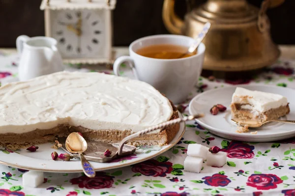 Süzme peynirli tart — Stok fotoğraf