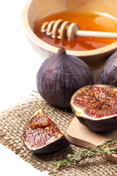 Figs and honey — Stock Photo, Image