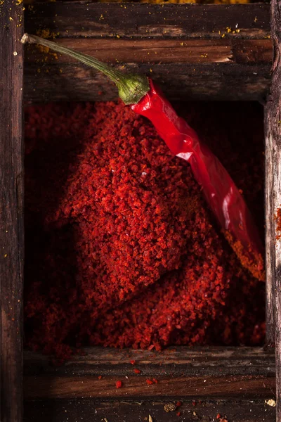 Röd het chilipeppar — Stockfoto