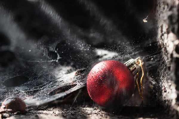 Red christmas ball — Stock Photo, Image