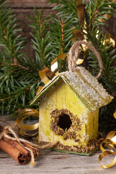 Christmas nesting box — Stock Photo, Image