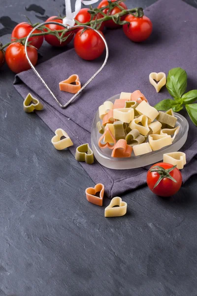 Pastas secas como corazones —  Fotos de Stock