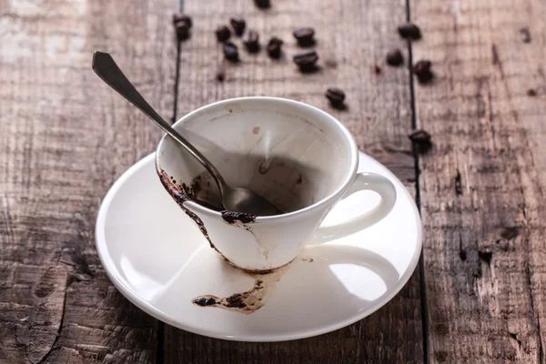 Cup of drunk coffee — Stock Photo, Image