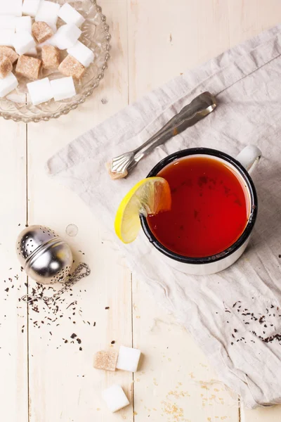 Sztuka kubek herbaty — Zdjęcie stockowe