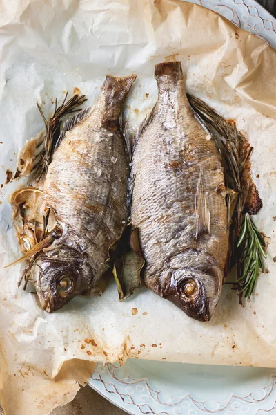 Tow grilled fish — Stock Image Tow grilled fish Stock Picture