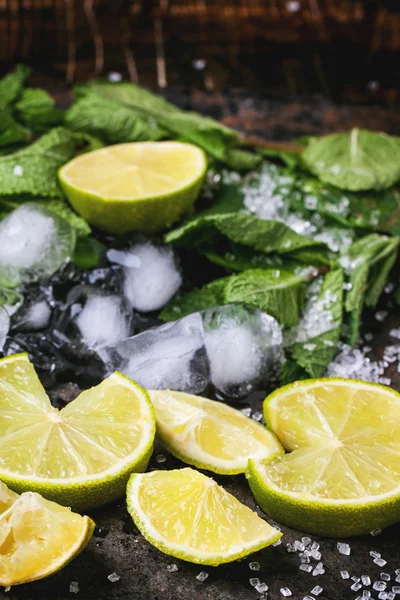 Ingredienser för mojito — Stockfoto