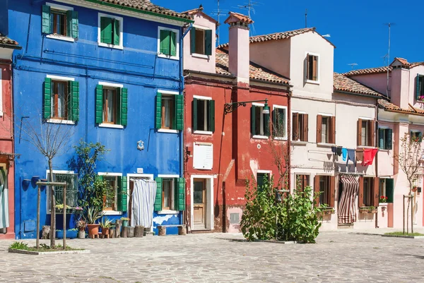 Casas coloridas en Burano —  Fotos de Stock