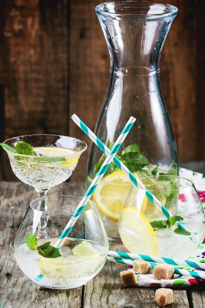 Glasses of lemonade — Stock Photo, Image