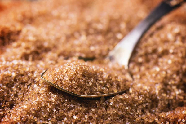 Hnědý cukr — Stock fotografie