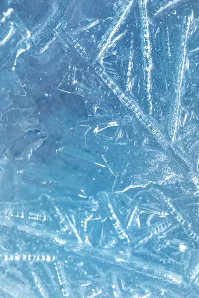 Blue Ice Abstract Creative Winter Background — Stock Photo, Image