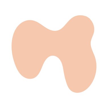 Soyut Geometrik Doddle Şekil Pastel Rengi